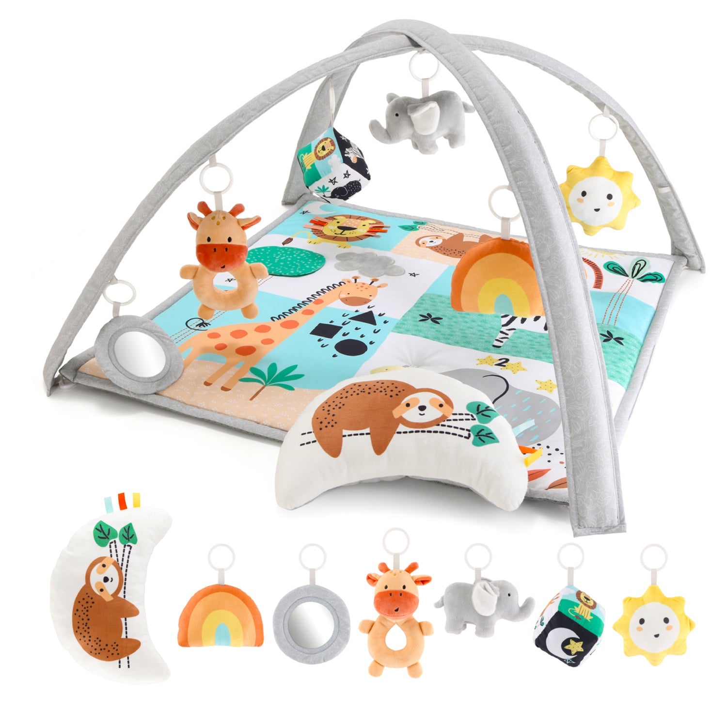 Safari 7-in-1 Baby Activity Gym and Playmat