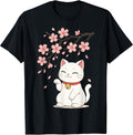 Cat Cherry Blossom Japan Anime T-Shirt Unisex T-shirt, Sweatshirt, Hoodie, Long Sleeve Tee