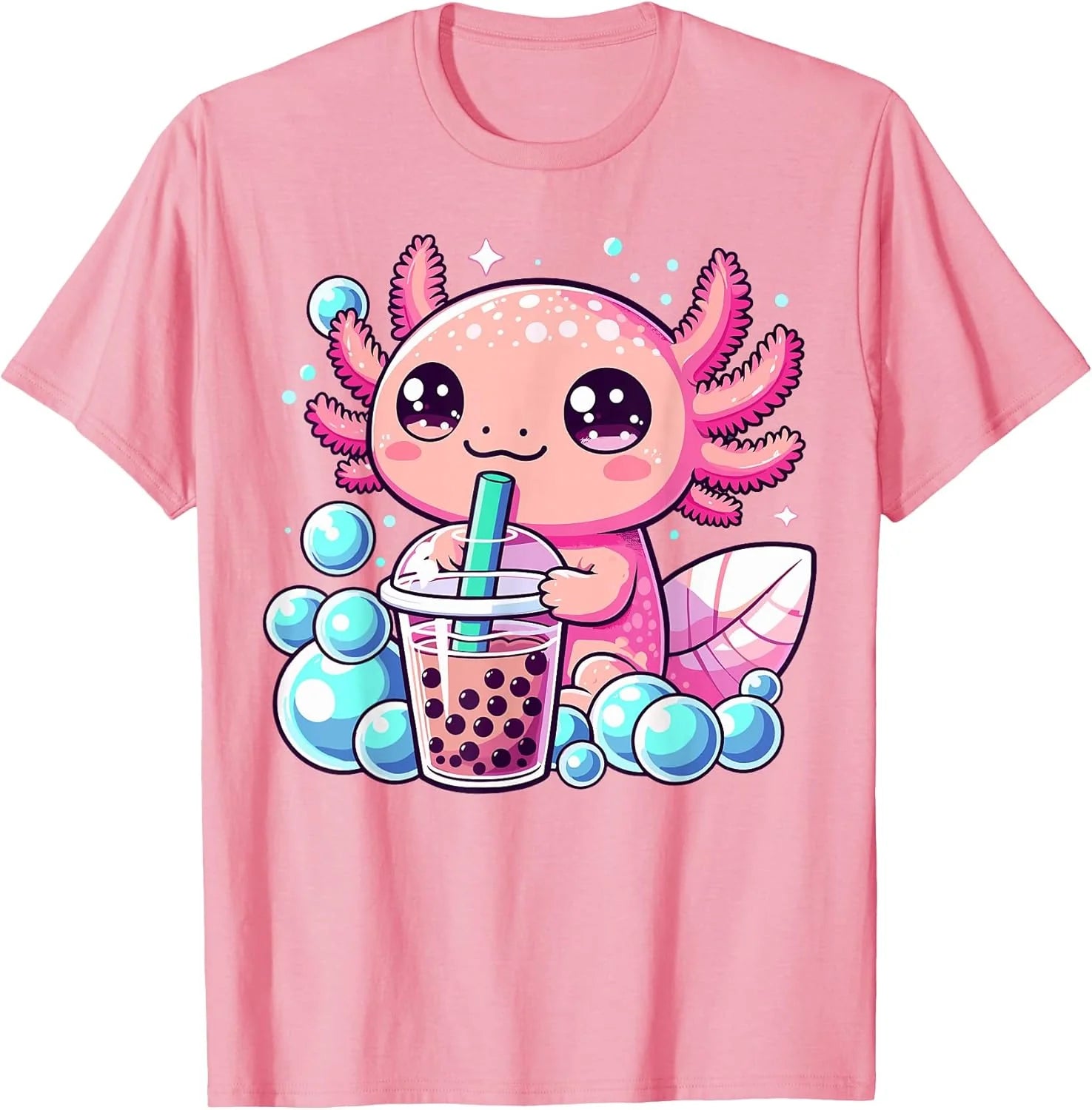 Axolotl Bubble Tea Boba Anime Kawaii Axolotl T-Shirt Unisex T-shirt, Sweatshirt, Hoodie, Long Sleeve Tee