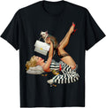 Vintage WW2 Pinup Girl Pop Art Mechanic Shop Calendar Pinups T-Shirt Small Unisex T-shirt, Sweatshirt, Hoodie, Long Sleeve Tee