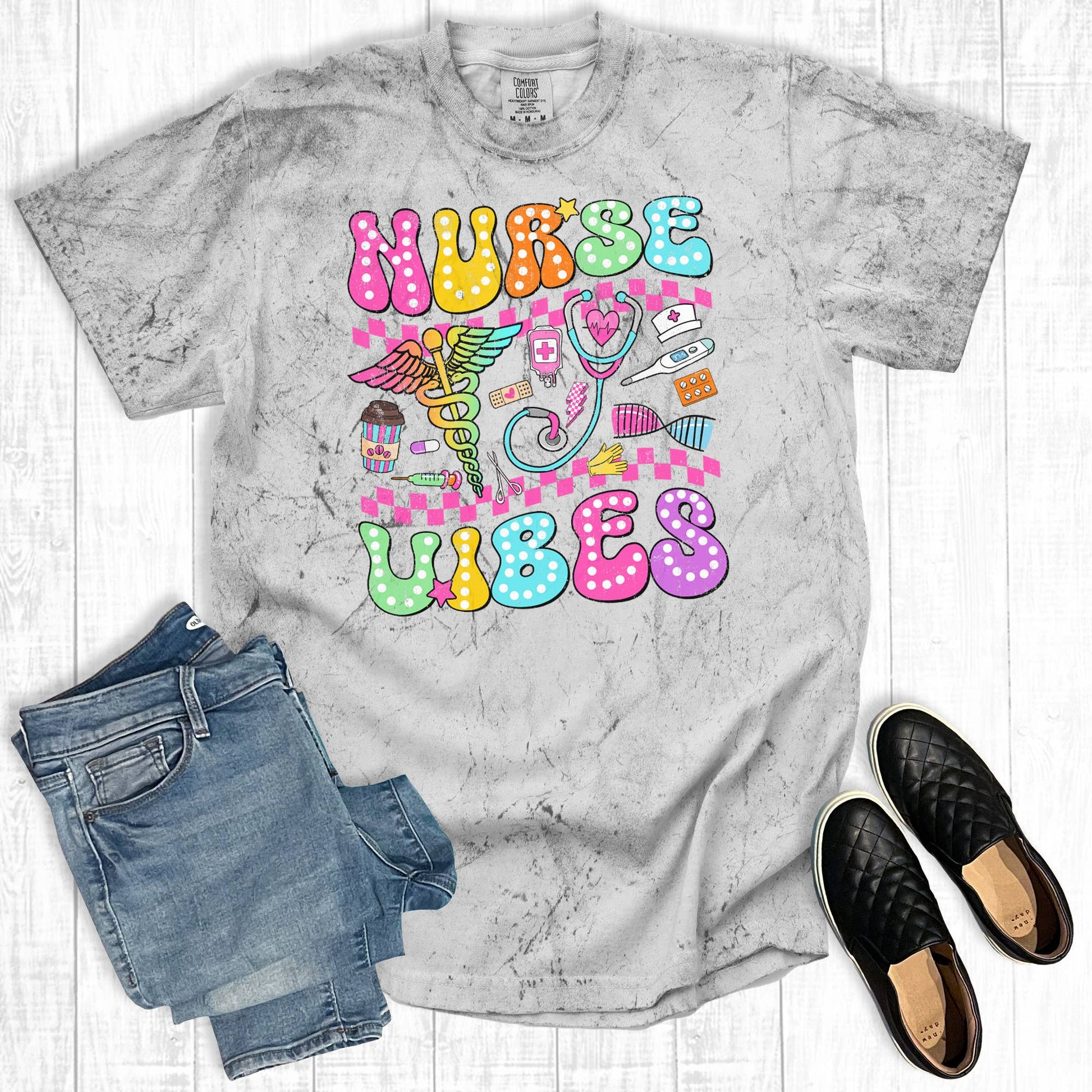 Nurse Vibes Comfort Colors Graphic Tee