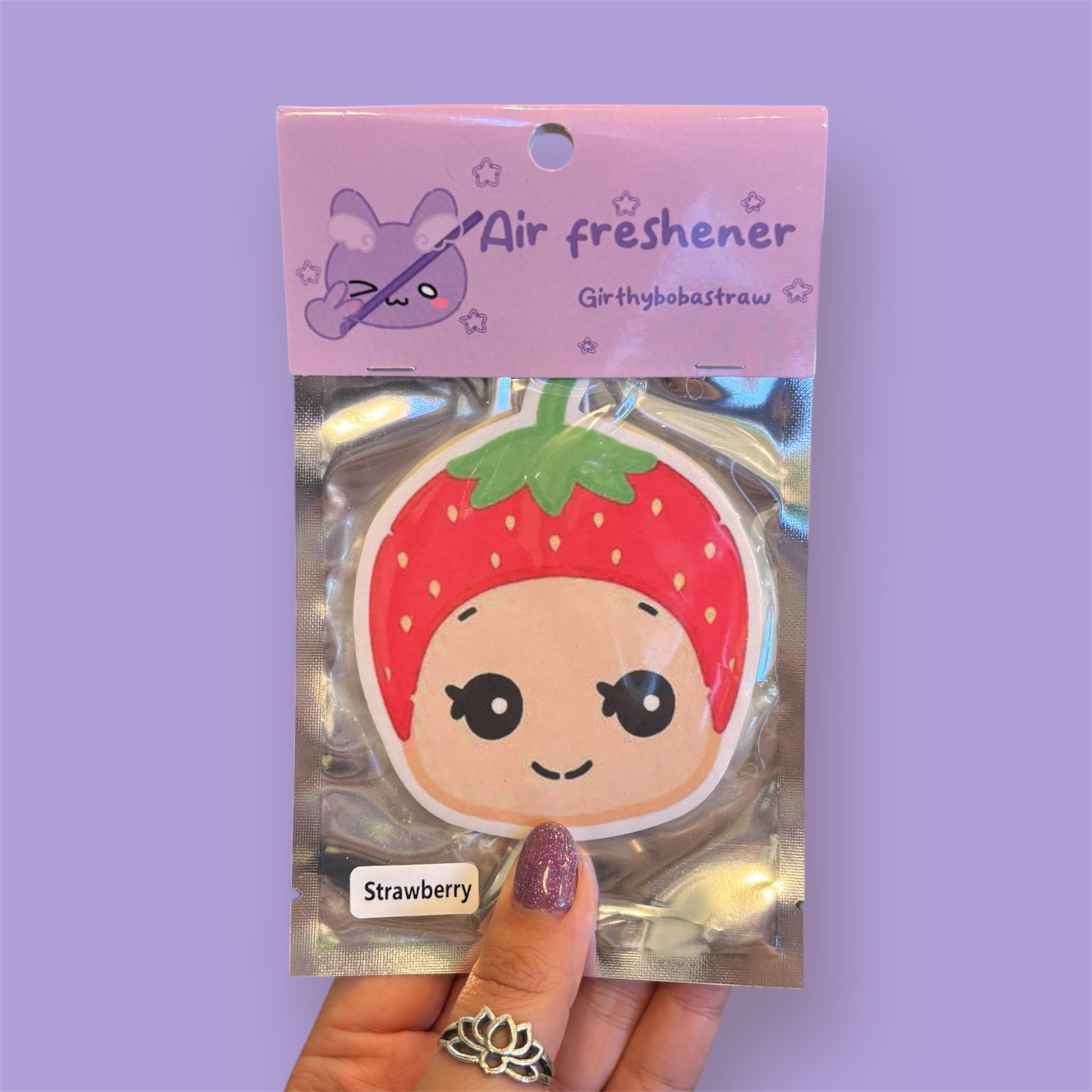 angel baby inspired strawberry air freshener