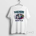 Officials Mariners Seattle Racing Frogs Mascot Graphic Unisex T-shirt, Sweatshirt, Hoodie, Long Sleeve Tee