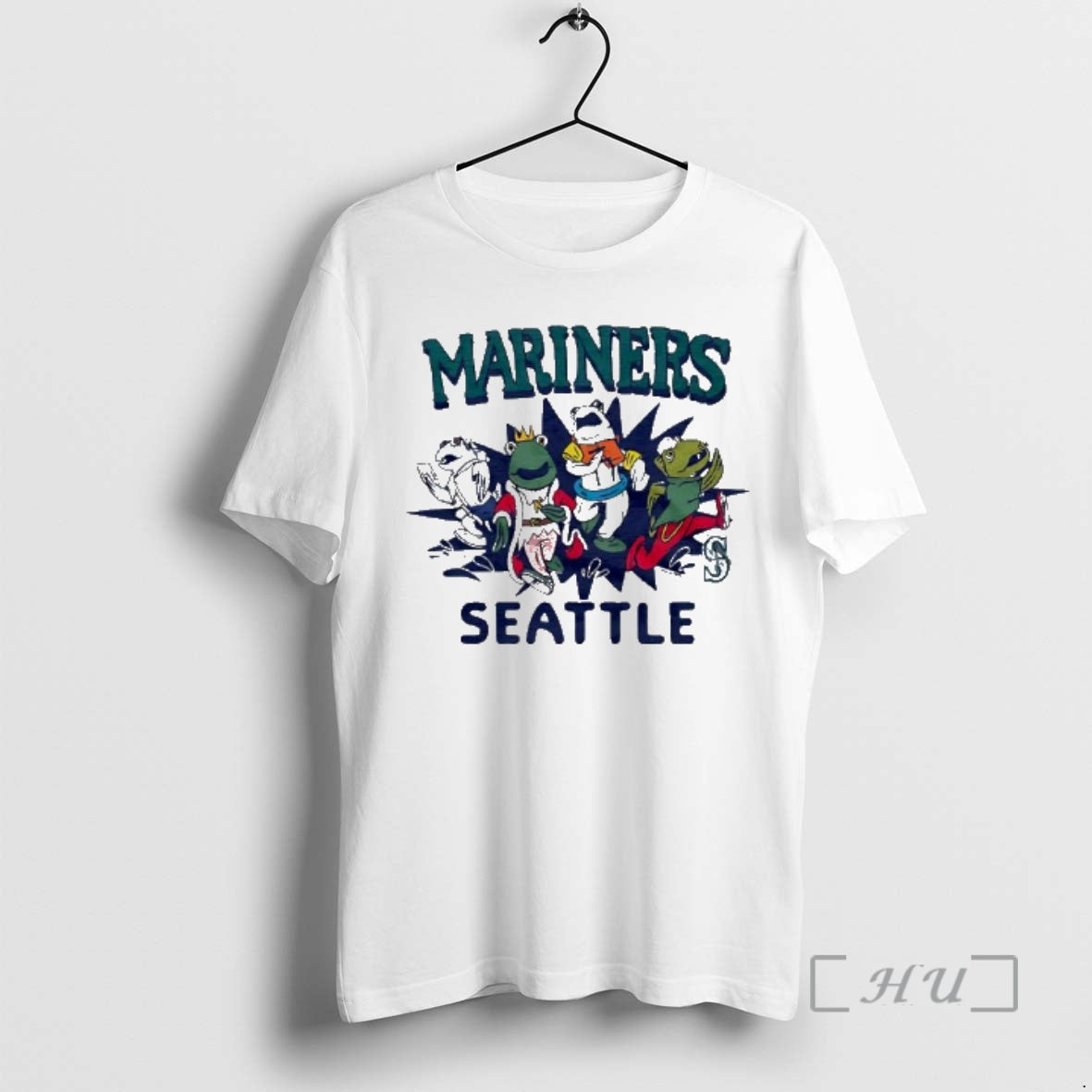 Officials Mariners Seattle Racing Frogs Mascot Graphic Unisex T-shirt, Sweatshirt, Hoodie, Long Sleeve Tee