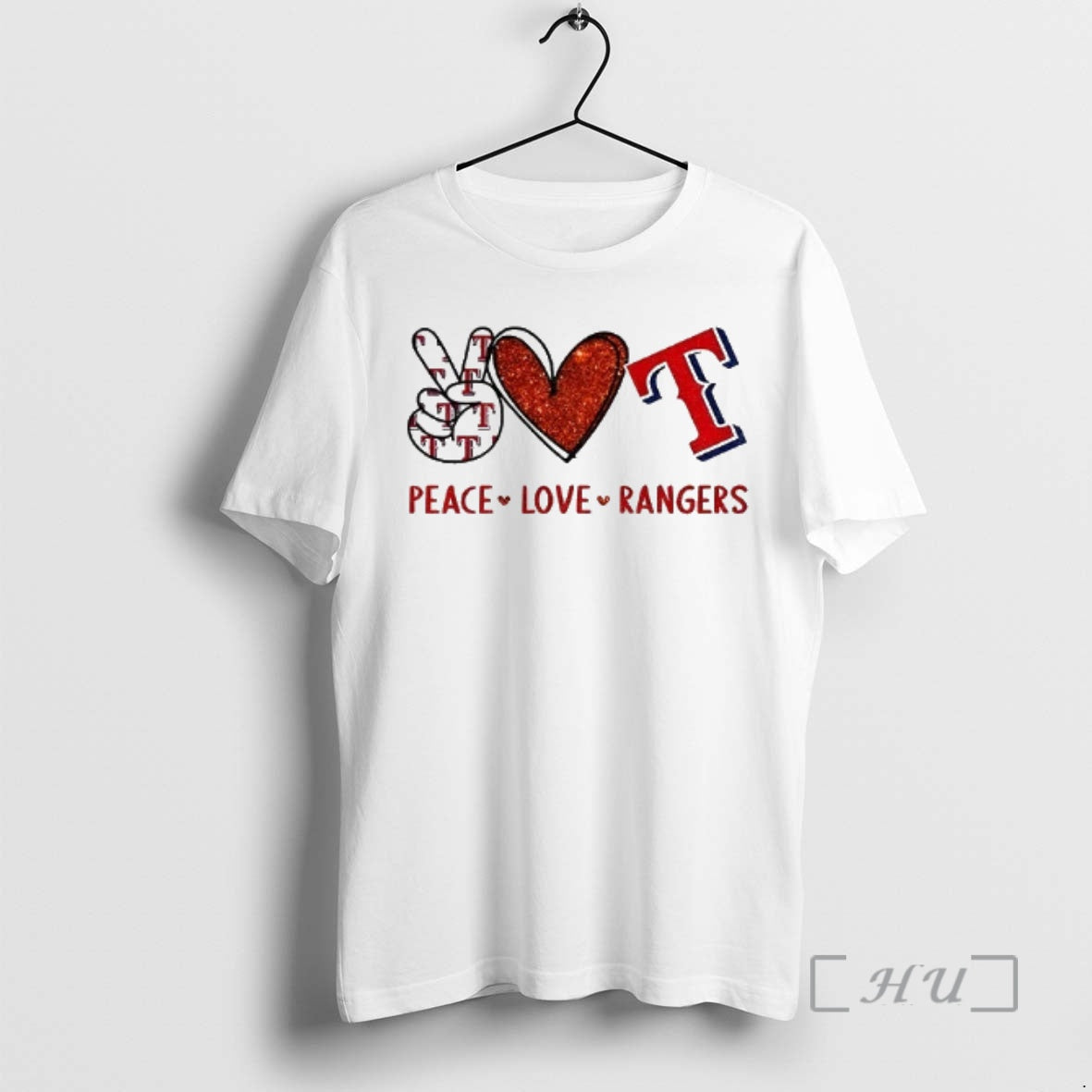 Officials Texas Rangers Baseball Peace Love Rangers Logo Unisex T-shirt, Sweatshirt, Hoodie, Long Sleeve Tee