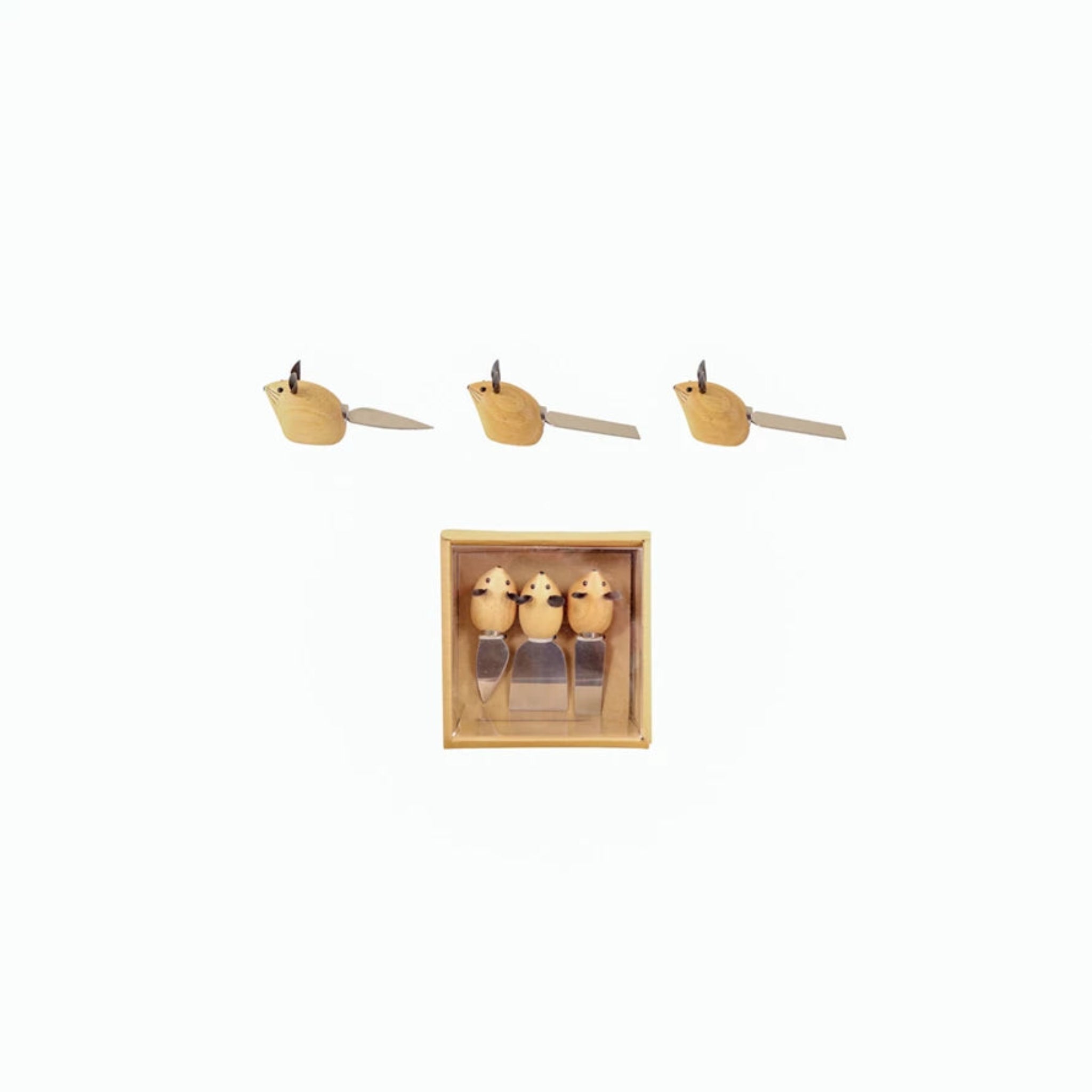 Cheese Knife Set - Mouse Handles
