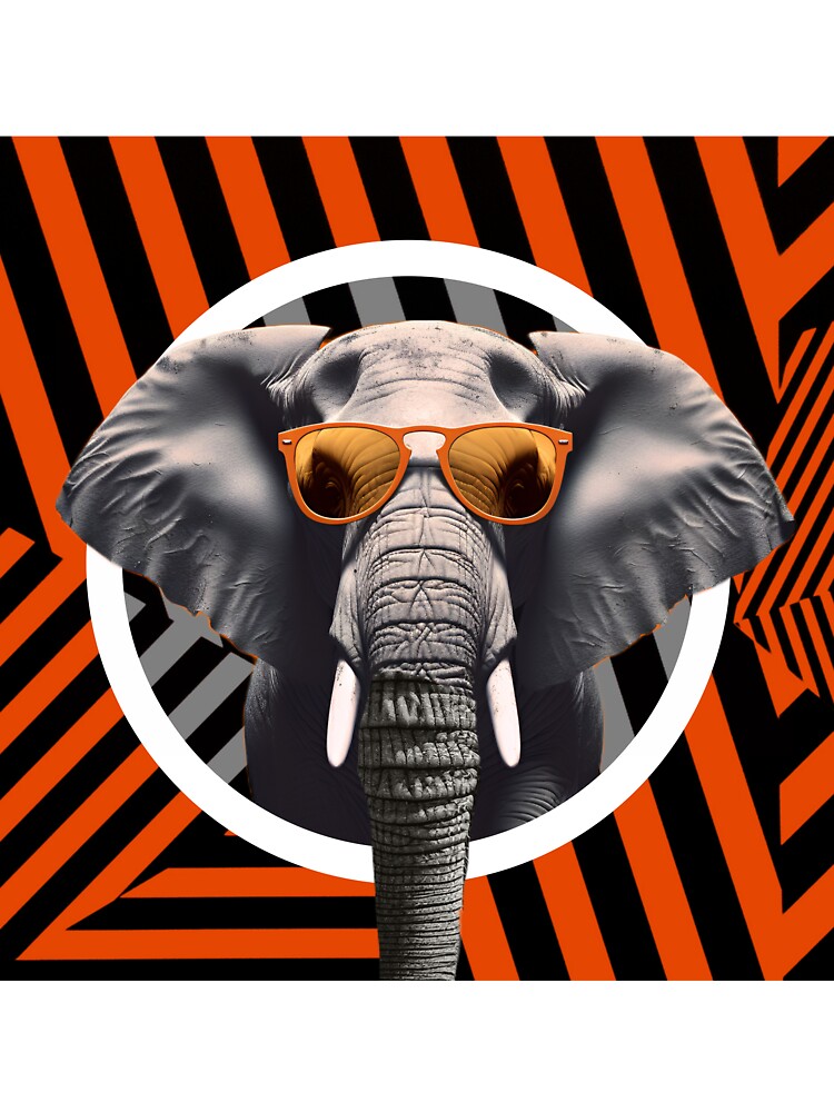 Pop Art cool Elephant design by Wiidoo Unisex T-shirt, Sweatshirt, Hoodie, Long Sleeve Tee