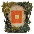 Small picture frame with palm trees and rhinestone accents pf43